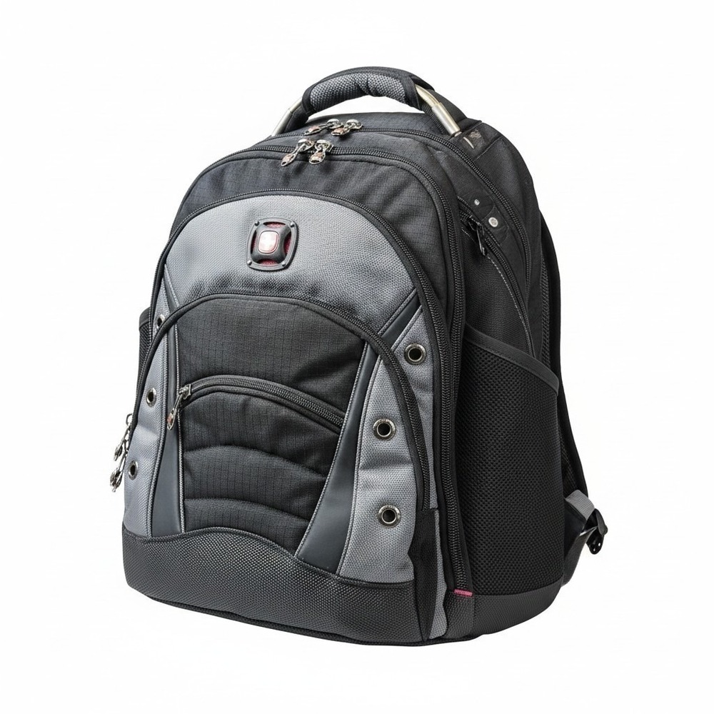 SWISSGEAR Wenger Synergy Laptop Backpack Black/ Grey Read